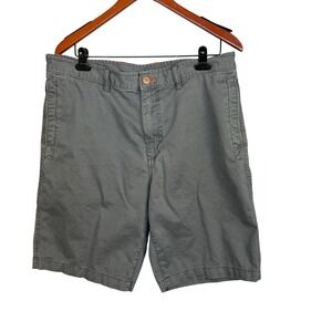 Tommy‎ Bahama Relax Chino Shorts Men's 36 Gray Embroidered Fish Casual